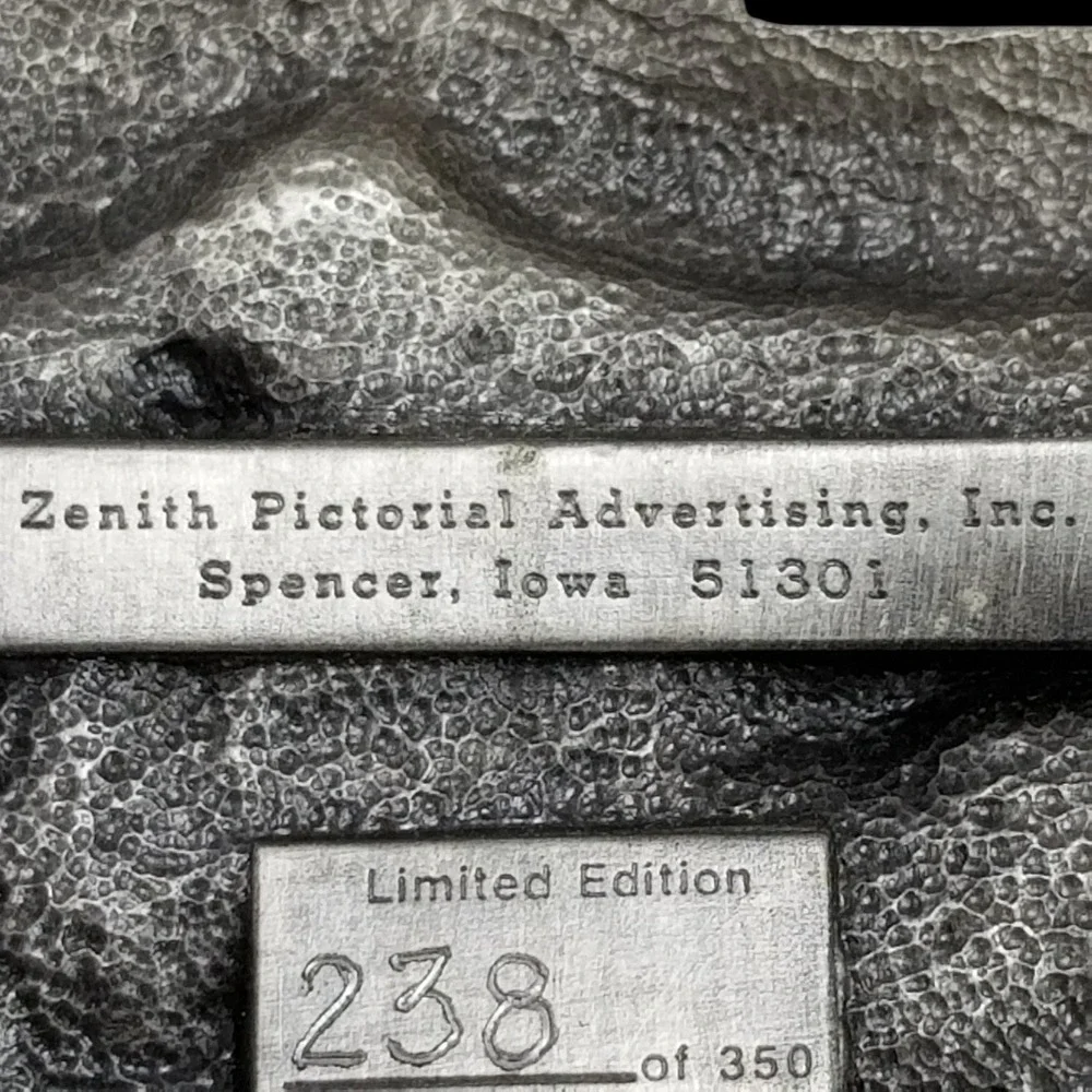 Oldham SD 1887 1987 Centennial‎ Commemorative Belt Buckle Pewter Limited Edition